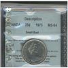 Image 1 : 1973 25¢ Sml Bust CCCS MS64.