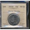Image 1 : 2005 50¢ First Strike ICCS MS66.