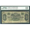 Image 1 : The Consolidated Bank of Canada 1876 $10 #12789 CH-205-10-06 PMG CH F15.
