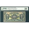 Image 1 : The Dominion Bank of Canada 1938 $10 #170894 CH-220-28-04 PMG VF20.