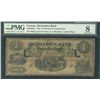 Image 1 : The Mechanics Bank 1872 $4 #26531 CH-430-10-04a PMG VG8.
