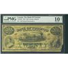 Image 1 : The Bank of Toronto 1923 $20 #146742 CH-715-22-60. PMG VG10 Net. Bottom right hand corner missing an