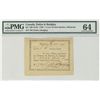 Image 1 : Dobie & Badgley 1790 1 Livre 10 Sols #783 QC-130-10-04 PMG CH UNC64. Scarce in this condition.