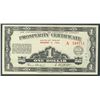 Image 1 : Province of Alberta A-1 1936 Prosperity Certificate #A240711. Crisp UNC with 10 stamps.