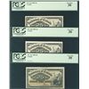 Image 1 : 1900 25¢ DC-15a, 15b & 15c PCGS VF30. Lot of 3 notes.