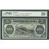 Image 1 : 1912 $5 DC-21c #B400896 PMG VF20 Net. A decent example. Lightly repaired.