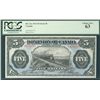 Image 1 : 1912 $5 DC-21c #B471793 PCGS Choice Unc 63. Wow. A superb and flashy example.