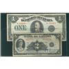 Image 1 : 1923 $1 DC-25a & 1935 $2 BC-3. Lot of 2 notes VG to Fine.