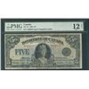 Image 1 : 1924 $5 DC-27 #A002247 PMG F12, a decent and affordable example of the popular Queen Mary note. Show