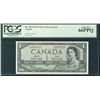 Image 1 : 1954 $1 BC-29b #LA4466420 PCGS Gem UNC66PPQ.