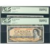 Image 1 : 1954 $50 BC-42a & BC-42b PCGS AU58PPQ. Lot of 2 notes.