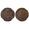 Image 1 : ERROR US 1901 1¢ NGC VG Details. Struck 10% Off Center. Light Cap strike. Designated with enviroment