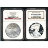 Image 1 : USA Silver Eagles, 2006 First Strike MS69 & 2006-W PF69 Ultra Cameo. Lot of 2 NGC coins.