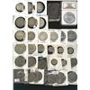 Image 1 : Bullion lot, includes Canadian coins Pre 1966, 10¢(5), 25¢(2), 50¢(9), $1(4), J&M 1oz bar & US 2003 
