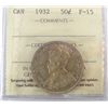 Image 1 : 1932 50¢ ICCS F15.