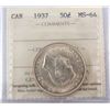 Image 1 : 1937 50¢ ICCS MS64.