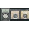 Image 1 : 1942 50¢, 1946 & 1945 all certified MS63 examples with 1945 designated Cameo.