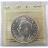 Image 1 : 1937 $1 ICCS MS64.