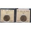 Image 1 : 1902 & 1910 1¢ ICCS MS64RD. Lot of 2 attractive coins.