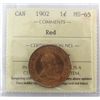 Image 1 : 1902 1¢ ICCS MS65RD. 95% red and lustrous.