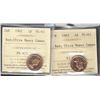 Image 1 : 1961 & 1963 1¢ ICCS PL65 Ultra Heavy Cameo. Lot of 2 coins.