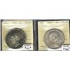 Image 1 : 1949 & 1967 $1 ICCS MS65. Lot of 2 coins.