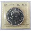 Image 1 : 1949 $1 ICCS MS66.