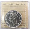 Image 1 : 1950 $1 ICCS PL66. Brilliant with reflective surfaces.