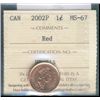 Image 1 : 2002P 1¢ ICCS MS67.