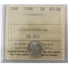 Image 1 : 1906 5¢ ICCS AU58. Blast white with lustre.