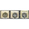 Image 1 : 1955 $1, 1959 & 1961 Cameo ICCS MS64. Lot of 3 coins.