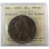 Image 1 : 1955 $1 Arnp w/DB ICCS MS64. Condition rare.
