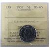 Image 1 : 1952 5¢ ICCS MS65.