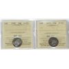 Image 1 : 1871 10¢ & 1908 ICCS F15. Lot of 2 coins.