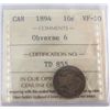 Image 1 : 1894 10¢ Obv 6 ICCS VF20.