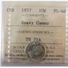 Image 1 : 1957 10¢ ICCS PL66 Hvy Cam.