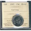 Image 1 : 2007 25¢ Curling ICCS MS67.