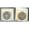 Image 1 : 1953 $1 SF & NSF ICCS MS64. Lot of 2 coins.