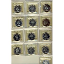 1959(2) $1, 1960(2), 1961, 1962(2), 1964(2), 1964 Missing Dot(2) & 1965 SmBds Ptd, SmBds Blt ICCS PL