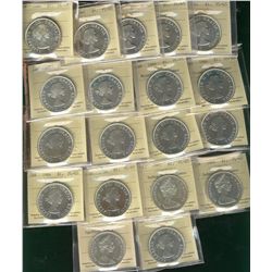 1960, 1961 (4), 1963(2), 1964 Missing Dot(2), 1964(6), 1965 SmBds Ptd(2) 1966 & 1967ICCS PL65. Lot o