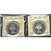 Image 1 : 1961 & 1963 $1 ICCS PL66 Cameo. Lot of 2 coins.