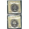 Image 1 : 1961 & 1963 Cameo ICCS PL66. Lot of 2 coins. Only 63 designated Cameo.
