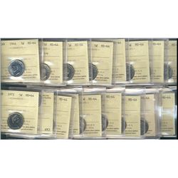 1944 5¢, 1951 Commem, 1959, 1962, 1967, 1969, 1970, 1971, 1972, 1973, 1974, 1977 High, 1991, 1996 fa