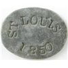 Image 1 : B.40 (CE-248A2) St.Louis de Gonzague 1850 issue, thick letters. VF-EF for issue (R6).