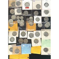 1913 10¢ Brd Lvs VG, 1944, 1967(8), 1888 25¢, 1901(2), 1906, 1947 to 1967(41). Includes 10 x 10¢ & 4