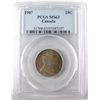 Image 1 : 1907 25¢ PCGS MS63. Attractive Green Shades.