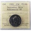 Image 1 : 1999 25¢ Sept Mule ICCS MS66 NBU.