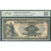 Image 1 : The Bank of Hamilton, 1922 $25 CH-345-22-06 PMG VF25, a solid example with great colours. Very rare,