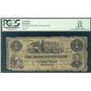 Image 1 : The Merchants Bank 1864 $1 CH-455-10-12 PCGS F12, a few splits and tears. Only 2 examples are known.