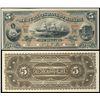 Image 1 : The Merchant’s Bank of Canada 1880 $5 #00000 CH-465-20-02P & 10P Face & Back Proof PCGS UNC64PPQ(F) 